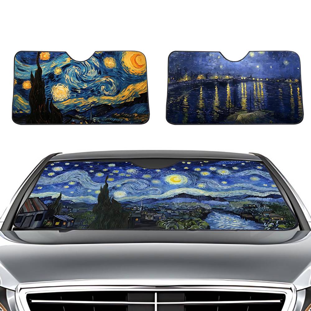 Car Accessories Window - Starry Night V-Van G-Gogh Car SunShade