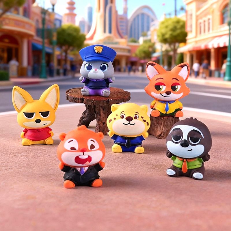 Car Accessories For Dashboard - Zootopia resin small figurine car dashboard