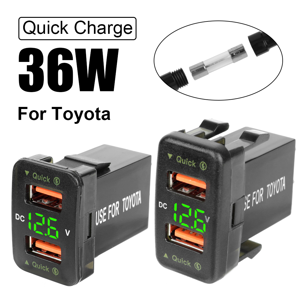 Car Accessories Qc - LED Car Accessories Power Adapter For