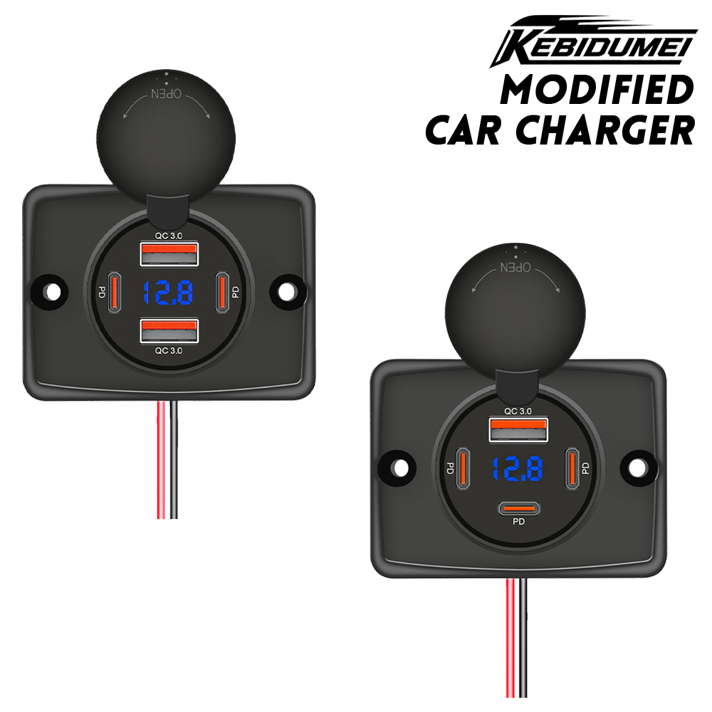 Car Accessories Qc - KEBIDUMEI PD+QC 4 Ports Car Charger