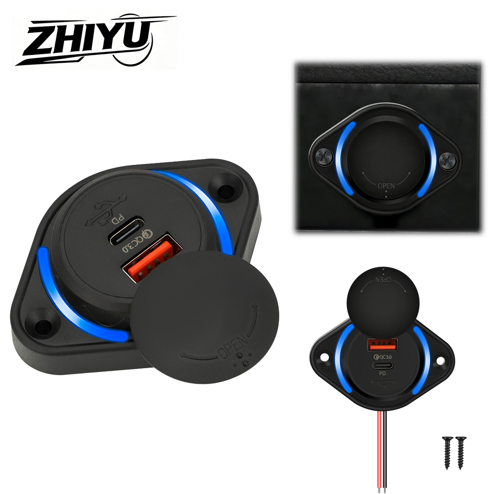 Car Accessories Qc - ZHIYU QC 3.0 Dual USB Charger