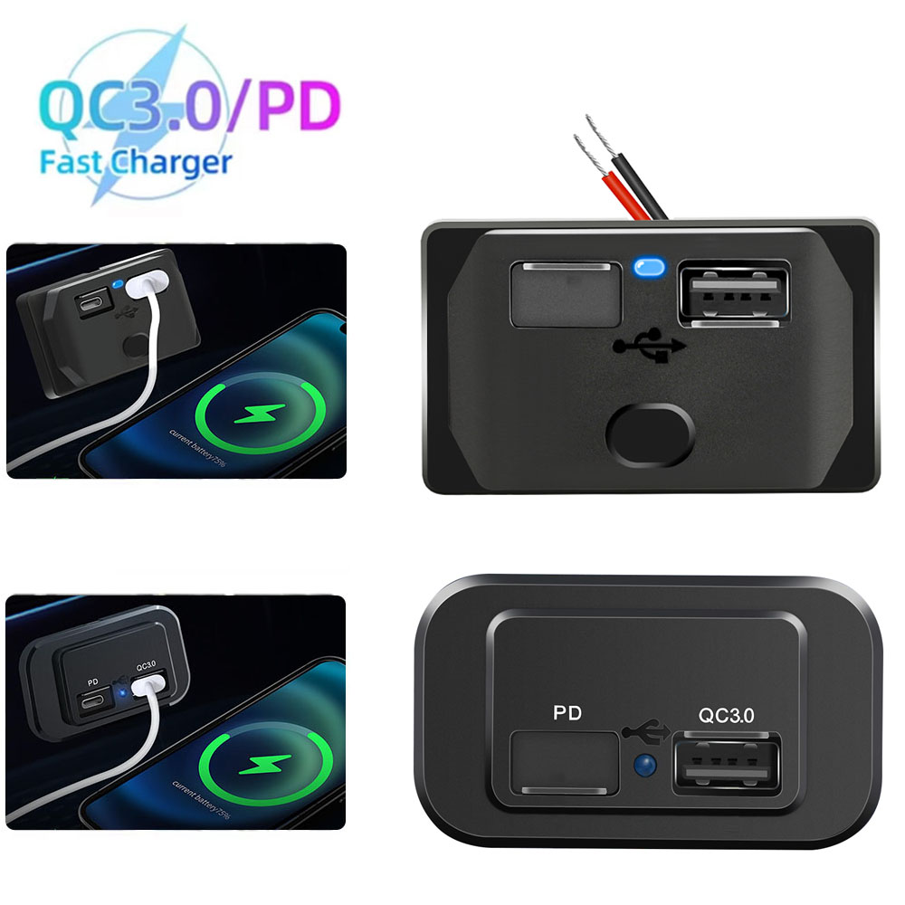 Car Accessories Qc - 12V-24V USB Fast Car Charger Outlet