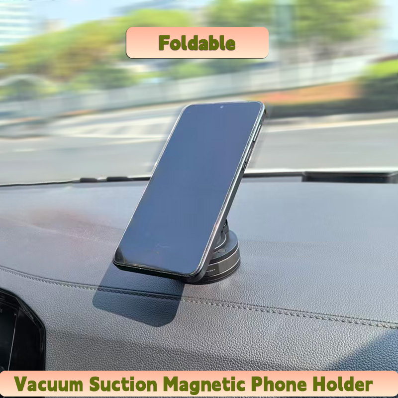 Car Accessories For Dashboard - Magnetic Car Cellphone Holder Vacuum Suction