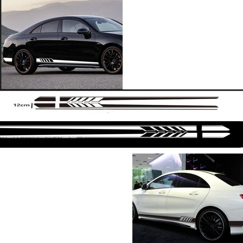 Car Accessories Racing - Car Side Stripe Vinyl Decal Sticker