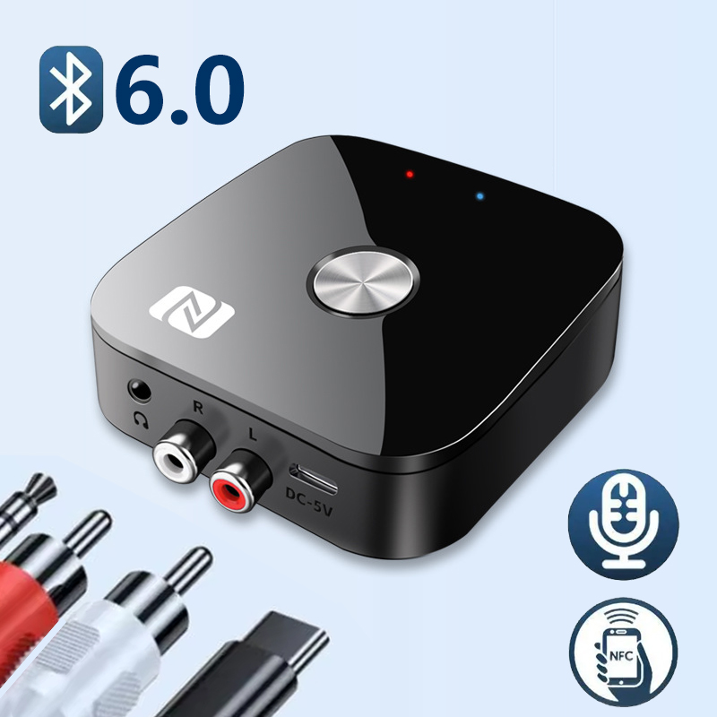 Car Accessories Online - Bluetooth 6.0 Audio Receiver RCA 3.5mm