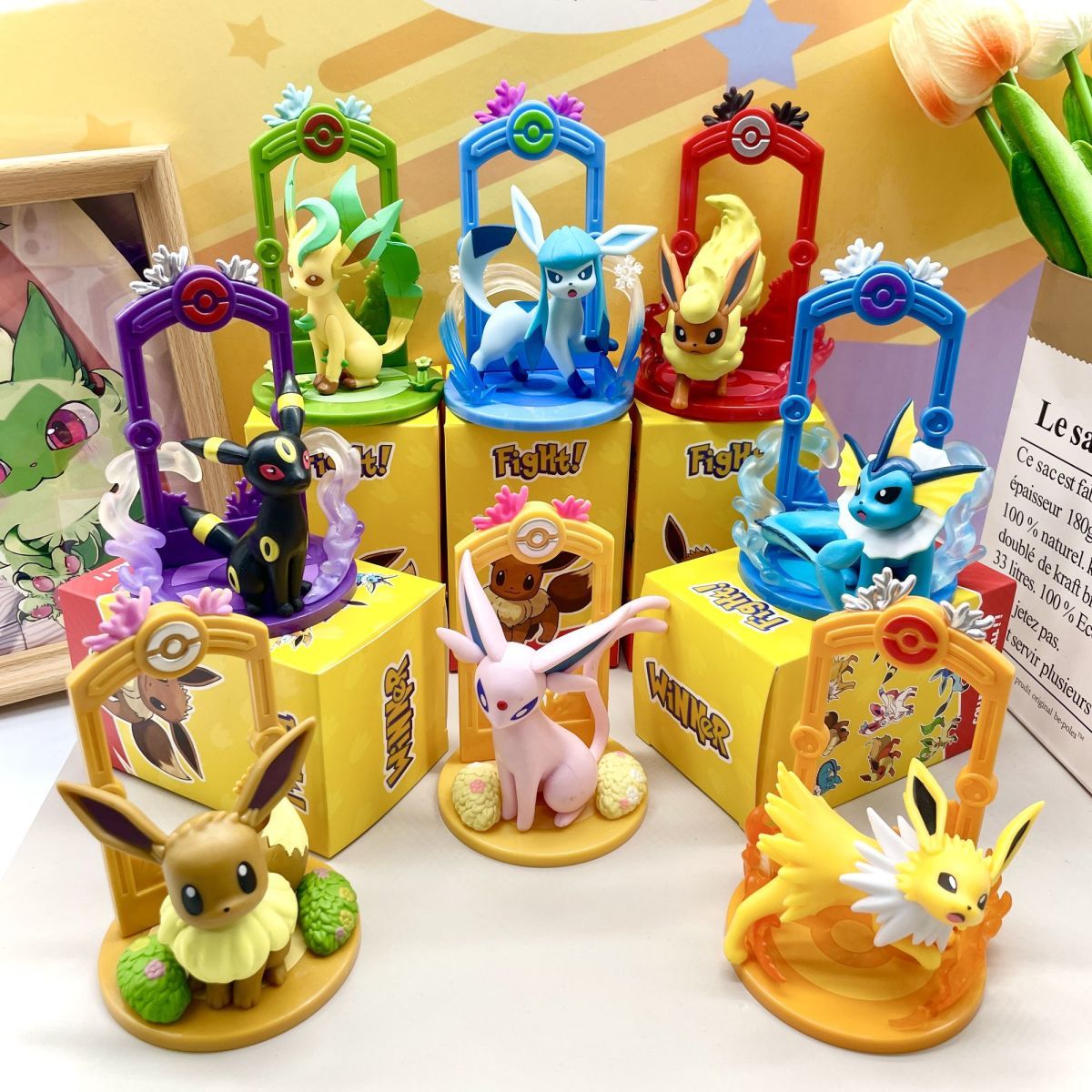 Car Accessories For Dashboard - Pokémon cartoon figurine collectible desktop decoration,