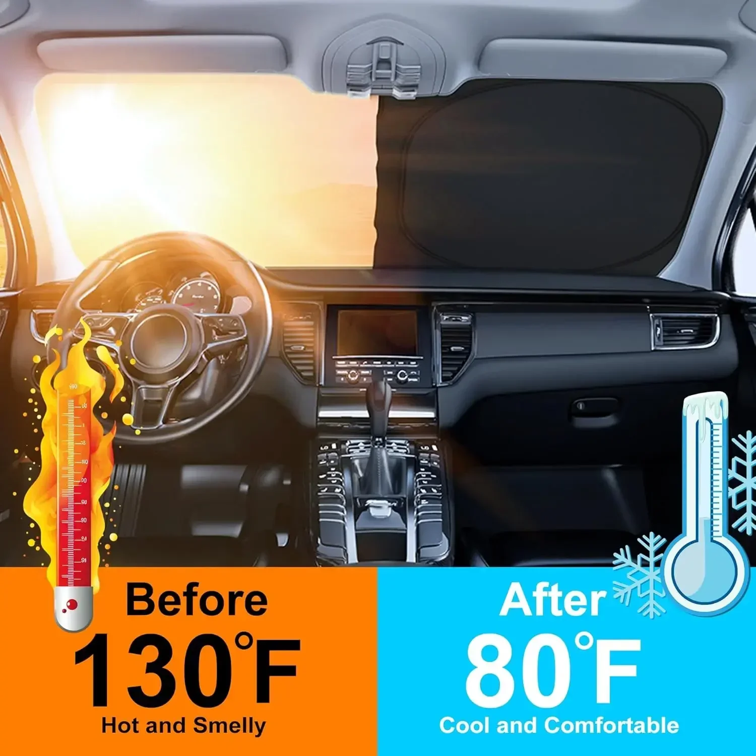 New Summer Car Front Window Su - Car Accessories Window review and price