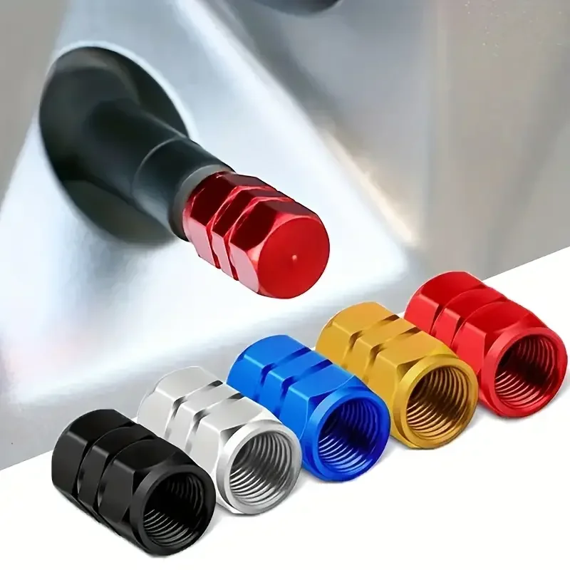 4Pcs Aluminum Tire Valve Caps  - Steering Wheel Cover review and price