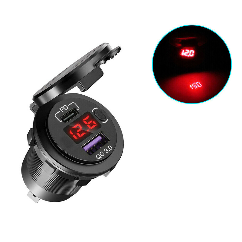 Portable QC 3.0+ PD Dual USB F - Car Accessories Qc review and price