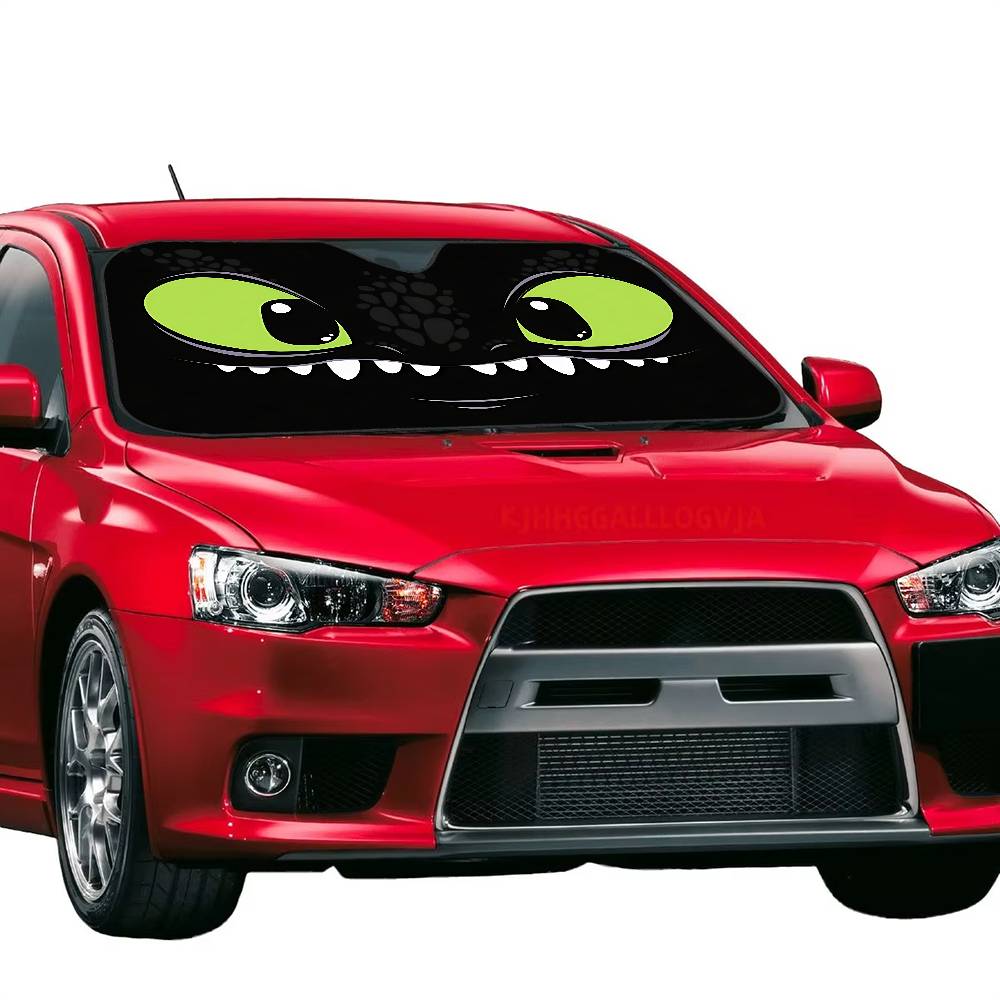 Cartoon EYE Toothless Windshie - Car Accessories Window review and price