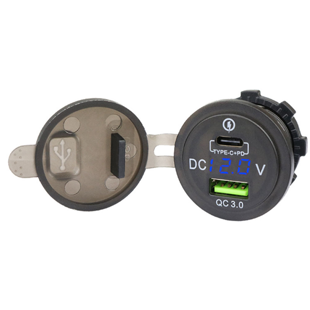 LED Outlet QC 3.0 Socket Voltm - Car Accessories Qc review and price