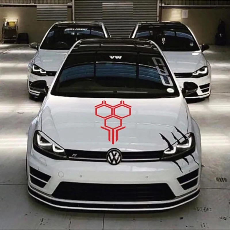 Honeycomb Upper Cowl Car Vinyl - Car Accessories Racing review and price