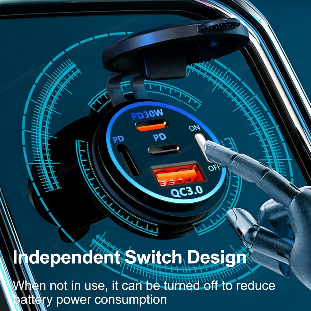 12V QC3.0 USB-C Outlet Socket  - Car Accessories Qc review and price