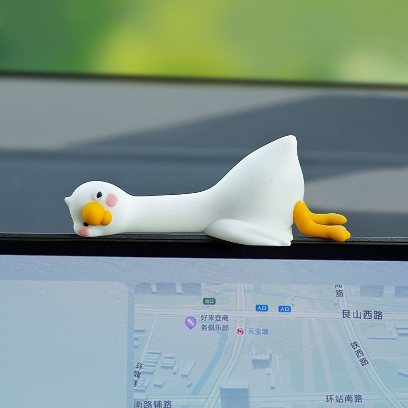 Cute Cartoon White Duck Car Di - Car Accessories For Interior review and price