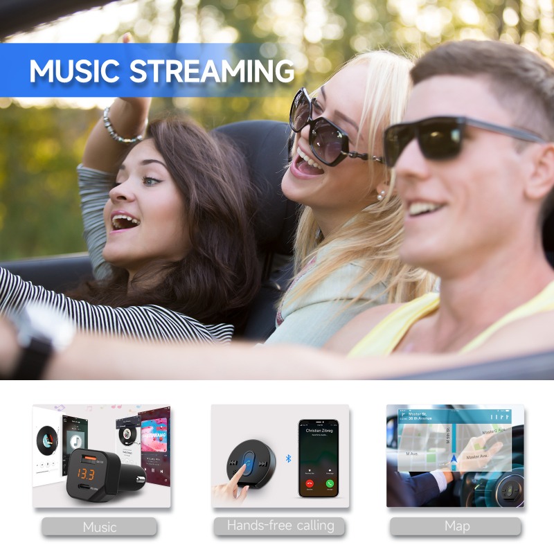 C23 Bluetooth 5.1 Car MP3 True - Car Accessories Qc review and price