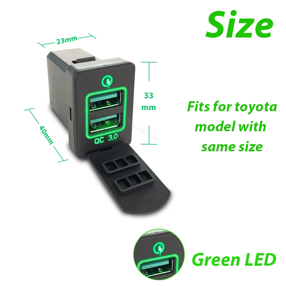 LED QC 3.0 Fast Car Usb Charge - Car Accessories Qc review and price