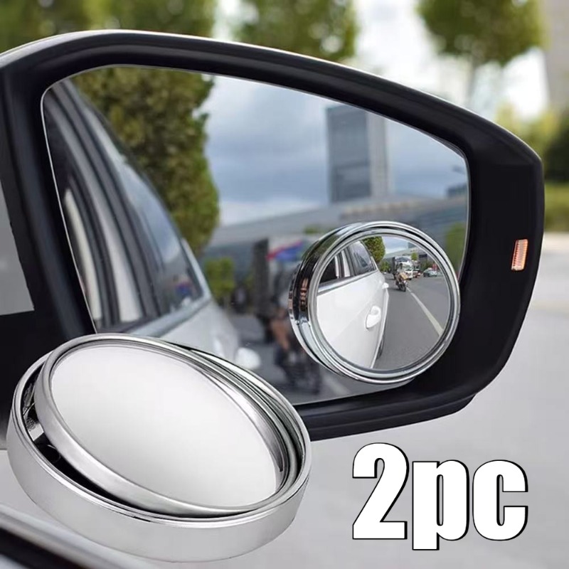 2Pcs Round Frame Convex Blind  - Car Blind Spot Mirror review and price