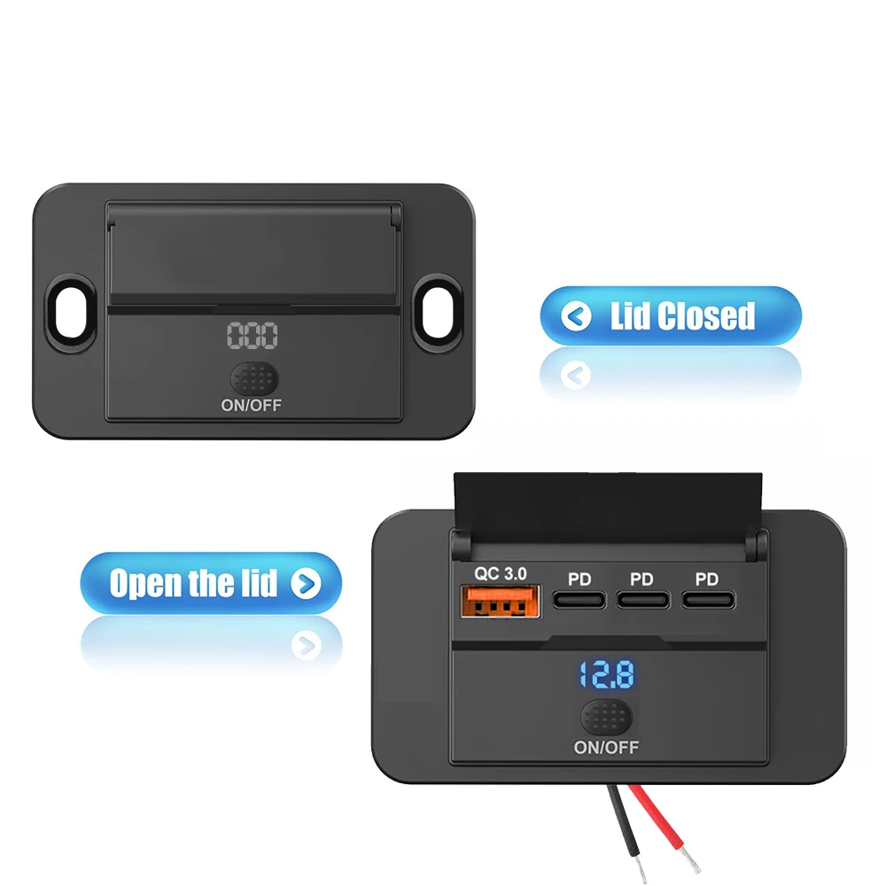 2025 4 Ports 12V RV USB Outlet - Car Accessories Qc review and price
