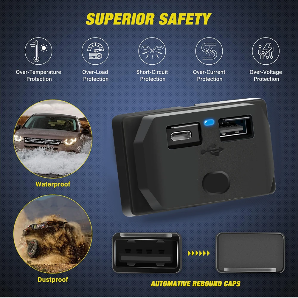 12V-24V USB Fast Car Charger O - Car Accessories Qc review and price
