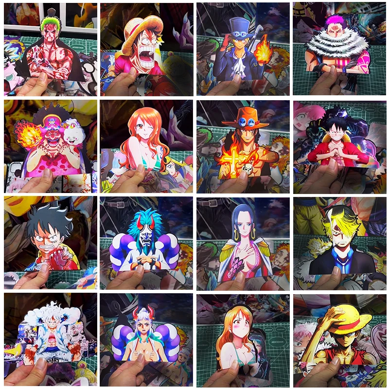 ONE PIECE 3D Lenticular Sticke - Car Accessories Japanese review and price