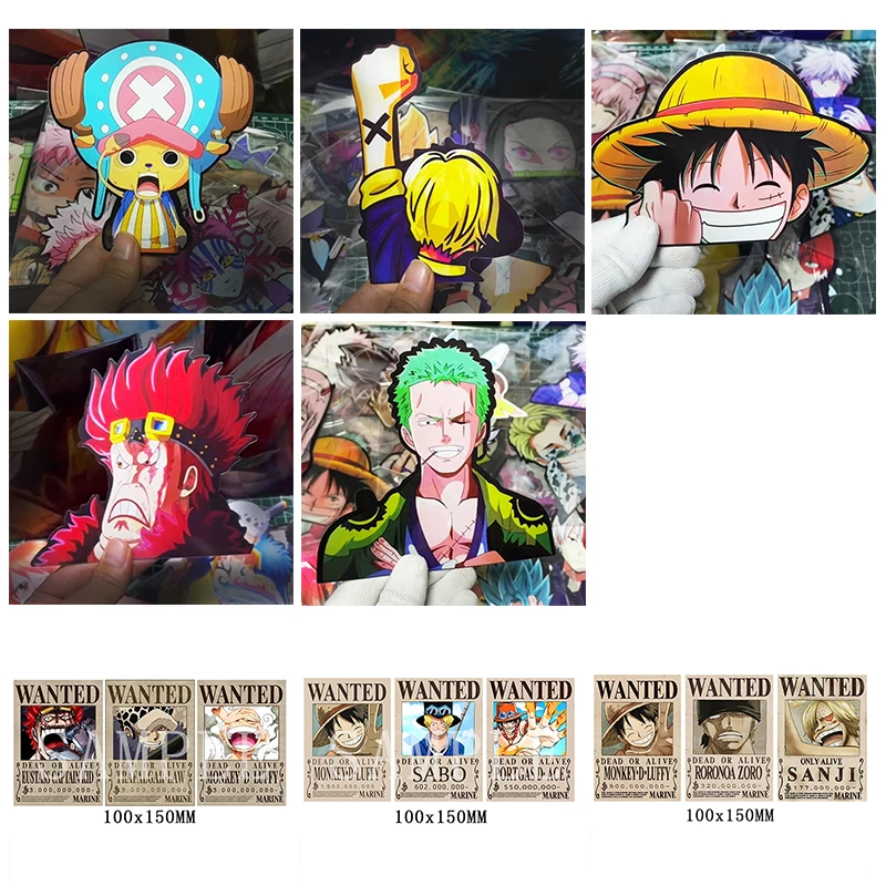 ONE PIECE 3D Lenticular Sticke - Car Accessories Japanese review and price