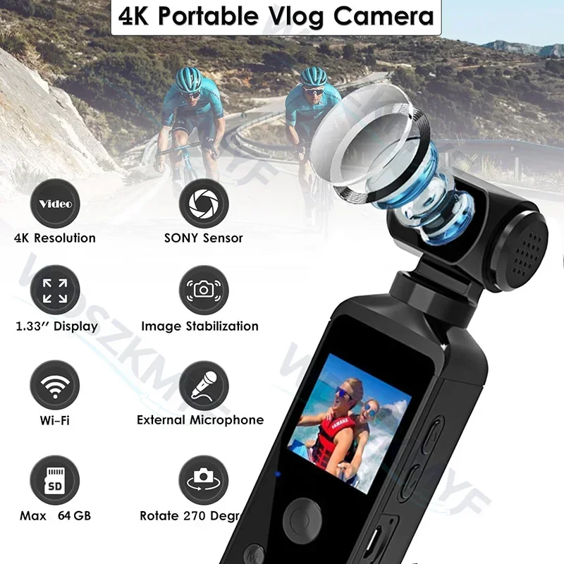 4K Pocket Action Camera 270° R - Car Accessories Online review and price