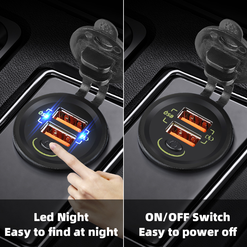 QC3.0 36W Car Usb Charger Auto - Car Accessories Qc review and price