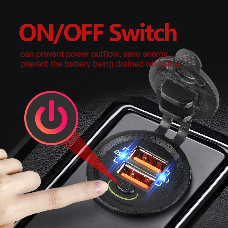 QC3.0 36W Car Usb Charger Auto - Car Accessories Qc review and price