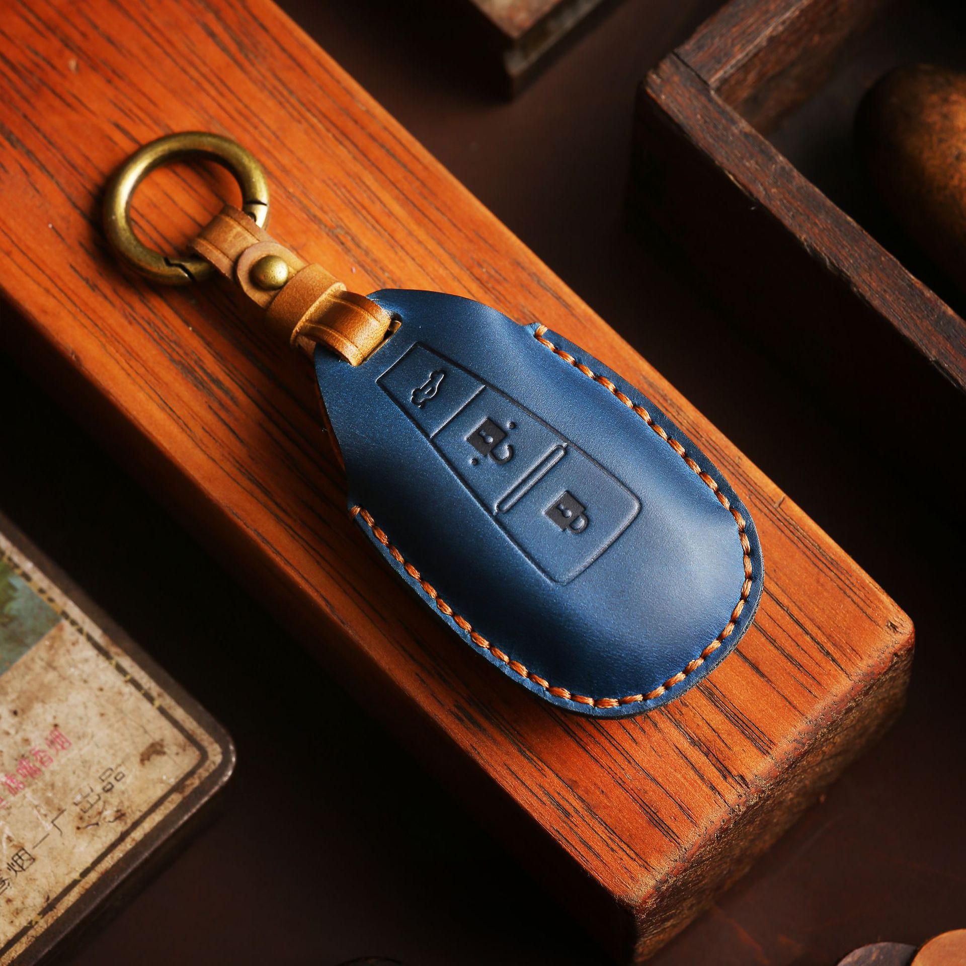 3 Bottons Leather Car Key Case - Car Accessories Ertiga review and price