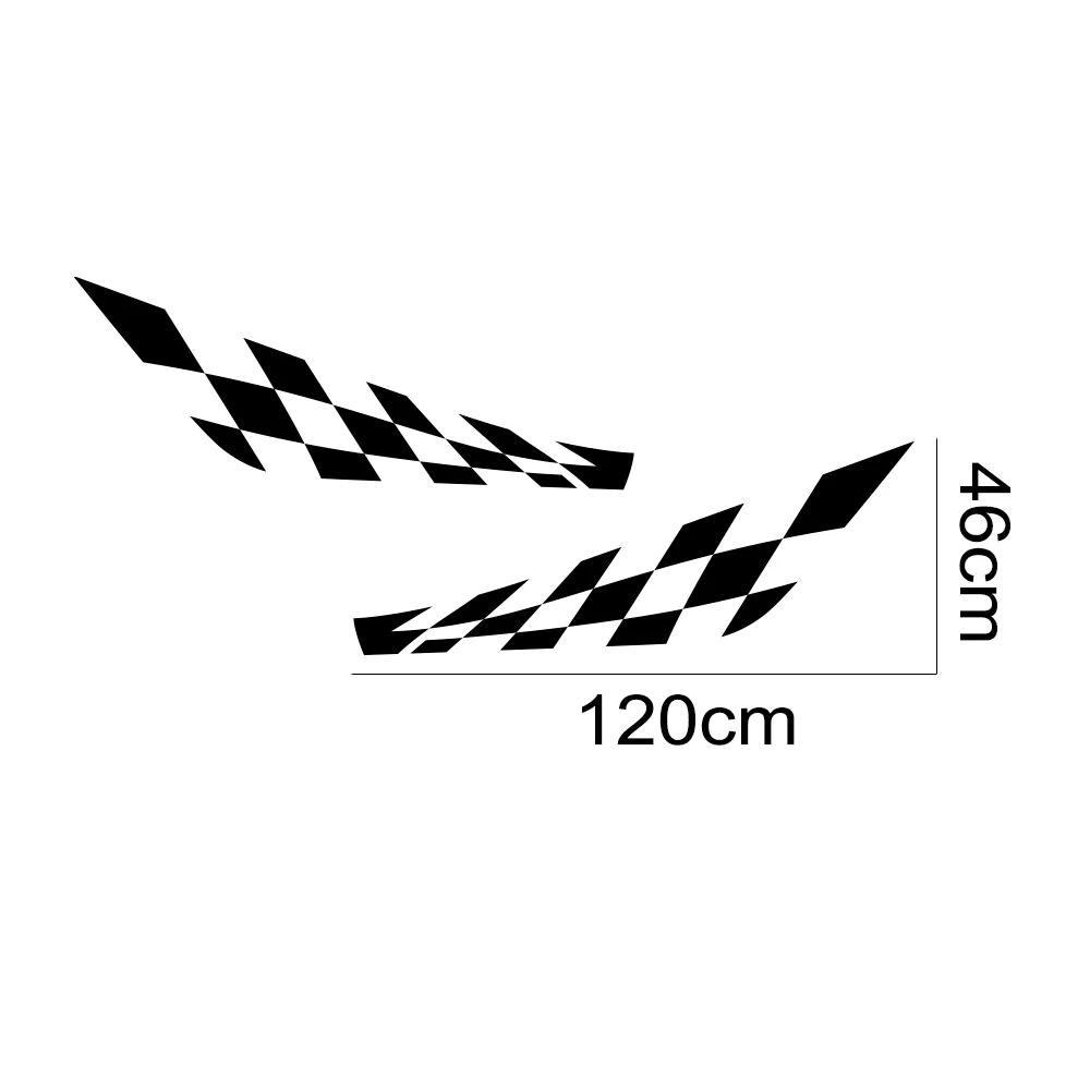 2PCS Car Door Side Lattice PVC - Car Accessories Racing review and price
